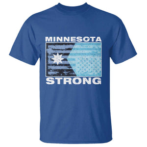 Minnesota Strong T Shirt MN State Flag Political Protest MN Resistance Abolish ICE TS14 Royal Blue Print Your Wear