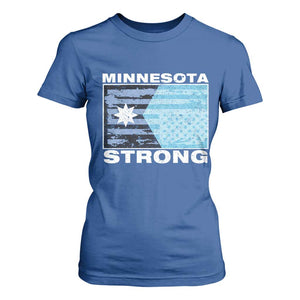 Minnesota Strong T Shirt For Women MN State Flag Political Protest MN Resistance Abolish ICE TS14 Royal Blue Print Your Wear
