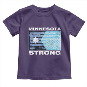 Minnesota Strong Toddler T Shirt MN State Flag Political Protest MN Resistance Abolish ICE TS14 Purple Print Your Wear