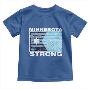 Minnesota Strong Toddler T Shirt MN State Flag Political Protest MN Resistance Abolish ICE TS14 Royal Blue Print Your Wear