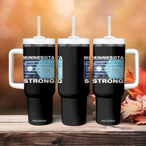 Minnesota Strong Tumbler With Handle MN State Flag Political Protest MN Resistance Abolish ICE TS14 Print Your Wear