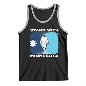 Stand with Minnesota Tank Top Christian Jesus Minnesota Strong Subtle Anti ICE TS14 Black Athletic Heather Print Your Wear