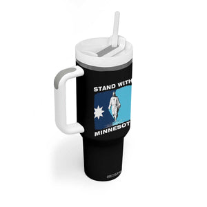 Stand with Minnesota Tumbler With Handle Christian Jesus Minnesota Strong Subtle Anti ICE TS14 Print Your Wear