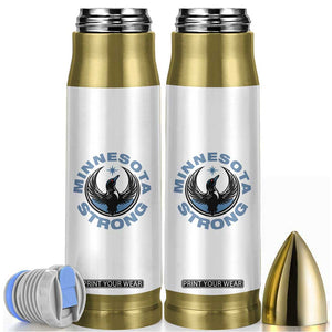 Minnesota Strong Bullet Tumbler MN State Bird Loon Resistance Political Protest TS14 White Print Your Wear
