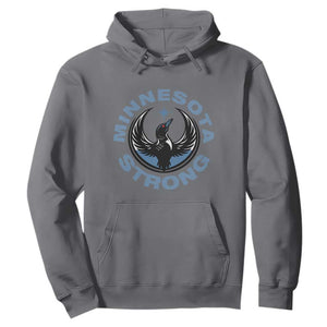 Minnesota Strong Hoodie MN State Bird Loon Resistance Political Protest TS14 Charcoal Print Your Wear