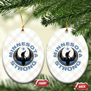 Minnesota Strong Ceramic Ornament MN State Bird Loon Resistance Political Protest TS14 Print Your Wear