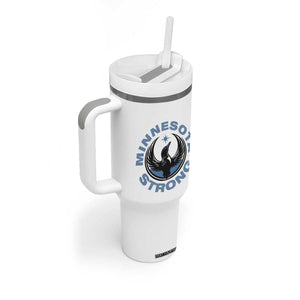 Minnesota Strong Tumbler With Handle MN State Bird Loon Resistance Political Protest TS14 Print Your Wear