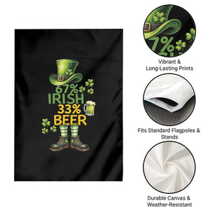 67 Irish 33 Beer Garden Flag Funny Six Seven Leprechaun Drinking Beer Lover TS14 Print Your Wear