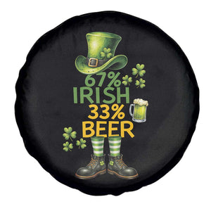 67 Irish 33 Beer Spare Tire Cover Funny Six Seven Leprechaun Drinking Beer Lover TS14 Print Your Wear