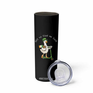 Funny Goose Christian St Patricks Day Skinny Tumbler Off To Find Me Lucky TS14 Print Your Wear