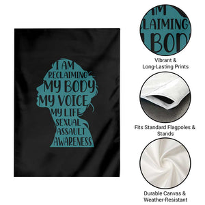 Sexual Assault Awareness Garden Flag Women Support Survivors TS14 Print Your Wear