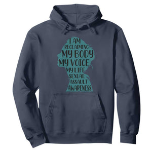 Sexual Assault Awareness Hoodie - Women Support Survivors TS14 Navy Print Your Wear