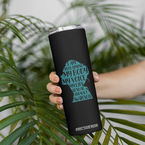 Sexual Assault Awareness Skinny Tumbler Women Support Survivors TS14 Print Your Wear
