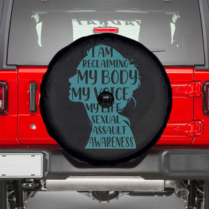 Sexual Assault Awareness Spare Tire Cover Women Support Survivors TS14 Black Print Your Wear