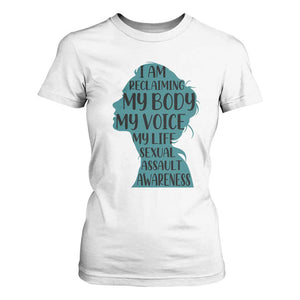 Sexual Assault Awareness T Shirt For Women Women Support Survivors TS14 White Print Your Wear