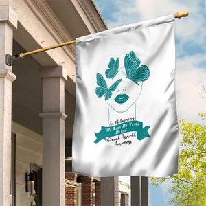 Sexual Assault Awareness Month Garden Flag I Am Reclaiming My Body My Voice My Life TS14 Print Your Wear