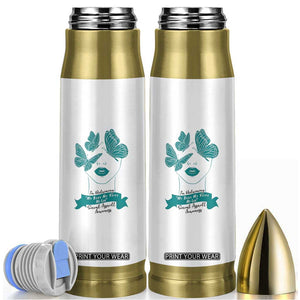 Sexual Assault Awareness Month Bullet Tumbler I Am Reclaiming My Body My Voice My Life TS14 White Print Your Wear
