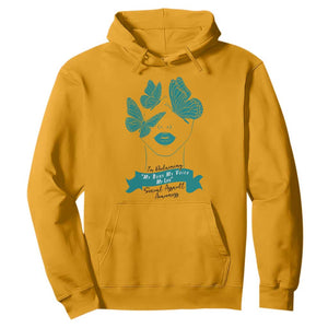 Sexual Assault Awareness Month Hoodie I Am Reclaiming My Body My Voice My Life TS14 Gold Print Your Wear