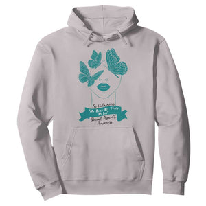 Sexual Assault Awareness Month Hoodie I Am Reclaiming My Body My Voice My Life TS14 Ice Gray Print Your Wear
