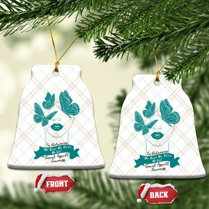 Sexual Assault Awareness Month Ceramic Ornament I Am Reclaiming My Body My Voice My Life TS14 Print Your Wear