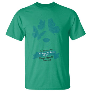 Sexual Assault Awareness Month T Shirt I Am Reclaiming My Body My Voice My Life TS14 Irish Green Print Your Wear