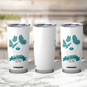 Sexual Assault Awareness Month Tumbler Cup I Am Reclaiming My Body My Voice My Life TS14 Print Your Wear