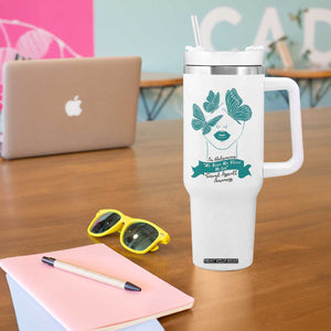 Sexual Assault Awareness Month Tumbler With Handle I Am Reclaiming My Body My Voice My Life TS14 Print Your Wear