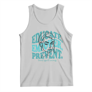Sexual Assault Awareness Prevention Tank Top Educate Empower Prevent Women's Right TS14 Ash Print Your Wear