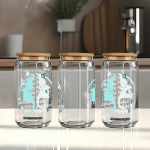 Sexual Assault Awareness Month Glass Can In April We Wear Teal Ribbon TS14 Print Your Wear