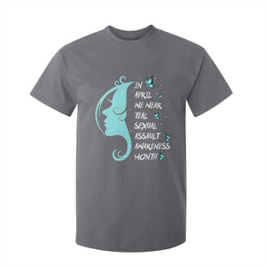 Sexual Assault Awareness Month T Shirt For Kid In April We Wear Teal Ribbon TS14 Charcoal Print Your Wear