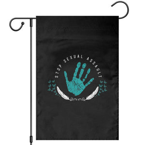Stop Sexual Assault Awareness Survivor Garden Flag TS14 Black Print Your Wear