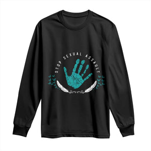Stop Sexual Assault Awareness Survivor Long Sleeve Shirt TS14 Black Print Your Wear