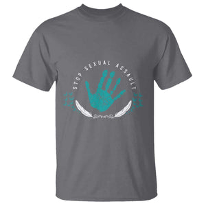 Stop Sexual Assault Awareness Survivor T Shirt TS14 Charcoal Print Your Wear