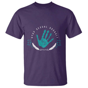 Stop Sexual Assault Awareness Survivor T Shirt TS14 Purple Print Your Wear