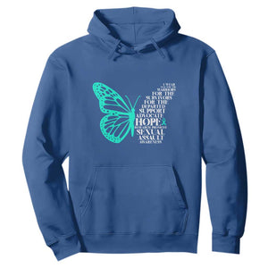 I Wear Teal For Sexual Assault Awareness Hoodie TS14 Royal Blue Print Your Wear
