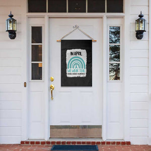 Sexual Assault Awareness Garden Flag In April We Wear Teal Ribbon TS14 Print Your Wear