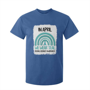 Sexual Assault Awareness T Shirt For Kid In April We Wear Teal Ribbon TS14 Royal Blue Print Your Wear