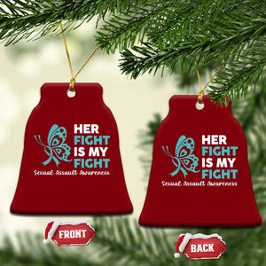 Sexual Assault Awareness Ceramic Ornament Her Fight is My Fight TS14 Print Your Wear