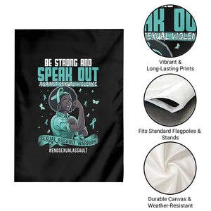 Sexual Assault Awareness Garden Flag Support African Women Stop Sexual Abuse Awareness TS14 Print Your Wear