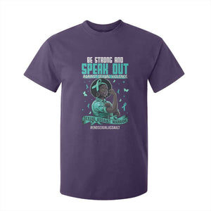 Sexual Assault Awareness T Shirt For Kid Support African Women Stop Sexual Abuse Awareness TS14 Purple Print Your Wear