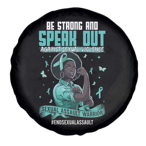 Sexual Assault Awareness Spare Tire Cover Support African Women Stop Sexual Abuse Awareness TS14 Print Your Wear