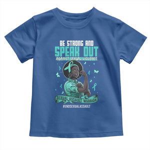 Sexual Assault Awareness Toddler T Shirt Support African Women Stop Sexual Abuse Awareness TS14 Royal Blue Print Your Wear
