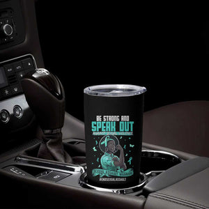 Sexual Assault Awareness Tumbler Cup Support African Women Stop Sexual Abuse Awareness TS14 Print Your Wear