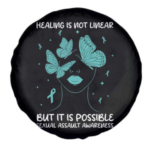 Sexual Assault Awareness Spare Tire Cover Healing Is Not Linear But It Is Possible TS14 Print Your Wear