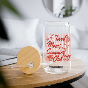 Tired Moms Summer Club Glass Can Funny Mom Life Beach Vacation TS14 Print Your Wear