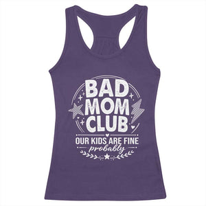 Bad Moms Club Racerback Tank Top Our Kids Are Fine Funny Mom Mother’s Day Gift TS14 Purple Print Your Wear