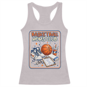 Basketball Moms Club Racerback Tank Top Funny Mother’s Day Gift TS14 Ice Gray Print Your Wear