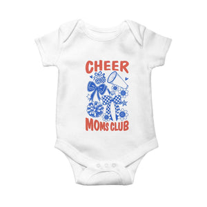 Cheer Moms Club Baby Onesie Funny Cheerleading Mom Mother’s Day Gift TS14 White Print Your Wear