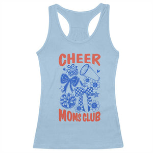 Cheer Moms Club Racerback Tank Top Funny Cheerleading Mom Mother’s Day Gift TS14 Light Blue Print Your Wear