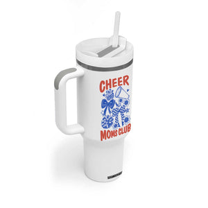 Cheer Moms Club Tumbler With Handle Funny Cheerleading Mom Mother’s Day Gift TS14 Print Your Wear